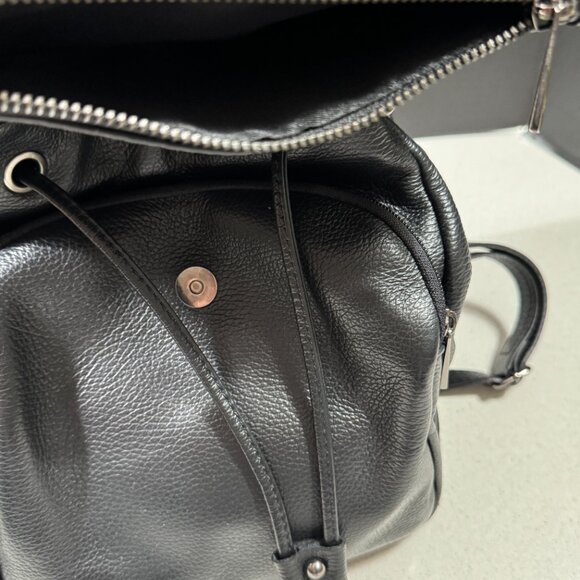 Genuine Leather Women\'s Backpack - Black main image 9